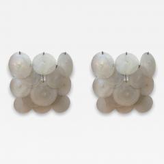 Gino Vistosi Pair Of Murano Glass Sconces By Vistosi - 4379305