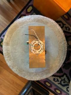 Gino Vistosi Pair of Murano Glass and Brass Sconces By Gino Vistosi - 4136691
