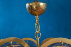 Gino Vistosi Vistosi Gray Murano Glass Disc Chandelier Italy 1970s - 2057443