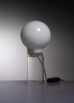 Gino Vistosi Vistosi transparant and white glass table lamp - 2710682