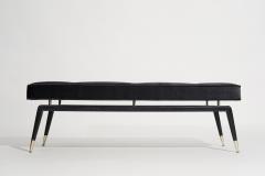 Gio Bench in Cerused Oak and Brass by Stamford Modern - 2884561