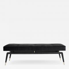 Gio Bench in Cerused Oak and Brass by Stamford Modern - 2885971