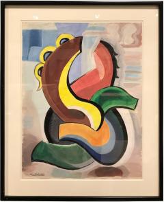 Gio Colucci COLORFUL ABSTRACT GOUACHE BY GIO COLUCCI - 2457608