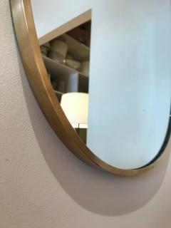 Gio Ponti 1950s Brass Shield Shaped Mirror in the Manner of Gio Ponti - 1494636