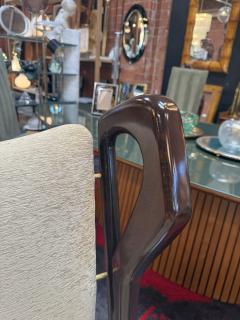 Gio Ponti 1950s Gio Ponti Triennial Armchairs in Dark Wood - 4221211