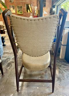 Gio Ponti 1950s Gio Ponti Triennial Armchairs in Dark Wood - 4221212