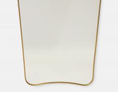 Gio Ponti 1950s Italian Large Shaped Brass Mirror - 2912025