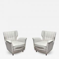 Gio Ponti 1950s Upholstered Club Chairs in Gio Ponti Style - 2507095