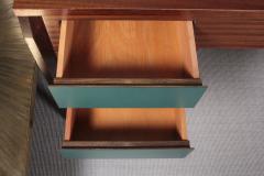 Gio Ponti 1950s mahogany desk attributed to Gio Ponti - 853763