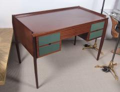 Gio Ponti 1950s mahogany desk attributed to Gio Ponti - 853767