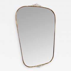 Gio Ponti A Gilt Brass Framed Wall Mirror in the style of Gio Ponti - 256985