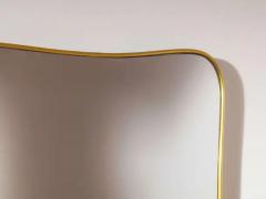 Gio Ponti A mid century Italian brass mirror in the style of Gio Ponti 1960s - 4032616