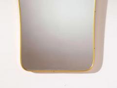 Gio Ponti A mid century Italian brass mirror in the style of Gio Ponti 1960s - 4032621