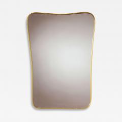 Gio Ponti A mid century Italian brass mirror in the style of Gio Ponti 1960s - 4034117