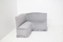 Gio Ponti Angular Vintage Velvet Sofa by Gio Ponti with Certificate - 3629194