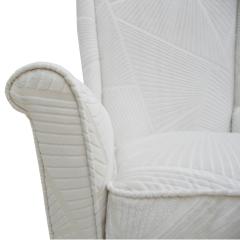 Gio Ponti Attributed To Gio Ponti Pair Of White Velvet Italian Armchairs Italy 50s - 863881