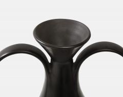 Gio Ponti Black Bucchero Ceramic Vase by Gio Ponti and Carlo Alberto Rossi - 2550749