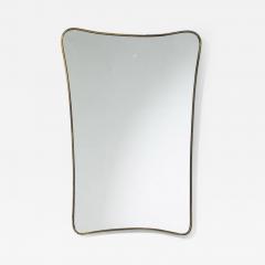 Gio Ponti Brass Framed Modernist Mirror Italy 1950s - 4151736