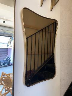 Gio Ponti Brass Free Form Mirror Italy 1950s - 2874291