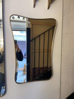 Gio Ponti Brass Free Form Mirror Italy 1950s - 2874292