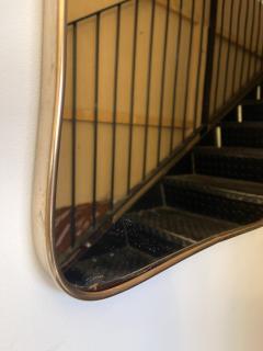 Gio Ponti Brass Free Form Mirror Italy 1950s - 2874294