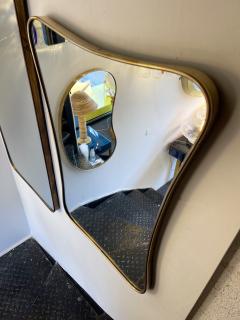 Gio Ponti Brass Free Form Mirror Italy 1950s - 2874296