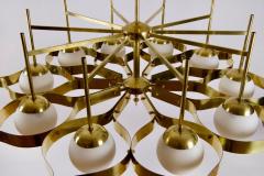 Gio Ponti Brass and Opaline Glass Ceiling Light in the Manner of Gio Ponti for Arredoluce - 2628587