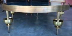 Gio Ponti Custom Brass and Marble Coffee Table in the Style of Gio Ponti - 286479