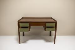 Gio Ponti Desk In Mahogany Veneer Attributed To Gio Ponti Italy 1950s - 3642980
