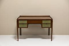 Gio Ponti Desk In Mahogany Veneer Attributed To Gio Ponti Italy 1950s - 3642982