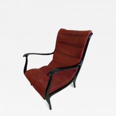 Gio Ponti Elegant Pair of Italian Mid Century Modern Lounge Chairs Circle of Gio Ponti - 1698558