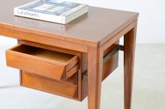 Gio Ponti Elegant oak desk designed for the Banca Nazionale del Lavoro  - 3335911