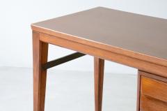 Gio Ponti Elegant oak desk designed for the Banca Nazionale del Lavoro  - 3335919