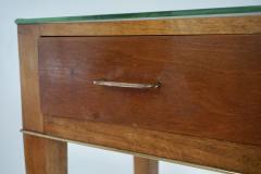 Gio Ponti Fine Gio Ponti large unique console table four drawers cherrywood brass 1955 - 4168820