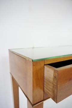 Gio Ponti Fine Gio Ponti large unique console table four drawers cherrywood brass 1955 - 4168823