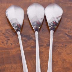 Gio Ponti GIO PONTI Italian Stainless Flatware Set of Three Long Ice Tea Spoons 1958 - 1852805
