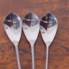 Gio Ponti GIO PONTI Italian Stainless Flatware Set of Three Long Ice Tea Spoons 1958 - 1852806