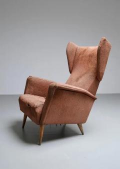 Gio Ponti Gio Ponti Armchair 820 for Hotel Royal Napoli in Wood and Fabric Italy 1953 - 3405825