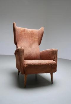 Gio Ponti Gio Ponti Armchair 820 for Hotel Royal Napoli in Wood and Fabric Italy 1953 - 3405831