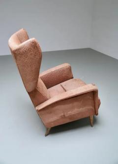 Gio Ponti Gio Ponti Armchair 820 for Hotel Royal Napoli in Wood and Fabric Italy 1953 - 3405839