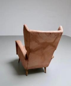 Gio Ponti Gio Ponti Armchair 820 for Hotel Royal Napoli in Wood and Fabric Italy 1953 - 3405876