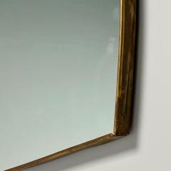 Gio Ponti Gio Ponti Attr Italian Mid Century Modern Monumental Wall Mirror Brass 1950s - 3861738