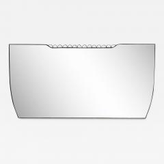 Gio Ponti Gio Ponti Attr Italian Mid Century Modern Monumental Wall Mirror Brass 1950s - 3864440