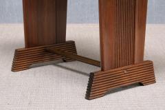Gio Ponti Gio Ponti Attributed Grissinato Console Table in Walnut and Burl Italy 1930s - 4574221