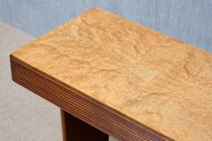 Gio Ponti Gio Ponti Attributed Grissinato Console Table in Walnut and Burl Italy 1930s - 4574263
