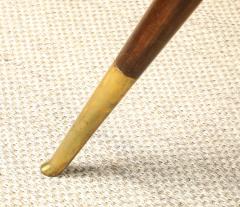 Gio Ponti Gio Ponti Attributed Milanese Walnut Game Table with Glass Top circa 1940 - 4783700