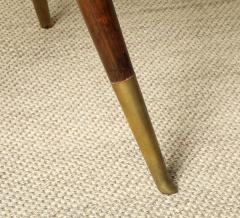 Gio Ponti Gio Ponti Attributed Milanese Walnut Game Table with Glass Top circa 1940 - 4783767