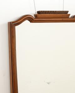 Gio Ponti Gio Ponti Carved Walnut Wall Mirror Italy circa 1930 - 3928252