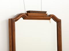 Gio Ponti Gio Ponti Carved Walnut Wall Mirror Italy circa 1930 - 3928255