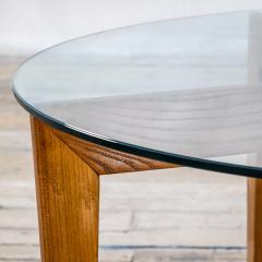 Gio Ponti Gio Ponti Coffee Table for Isa Bergamo in Wood with Round Glass Top - 2566252
